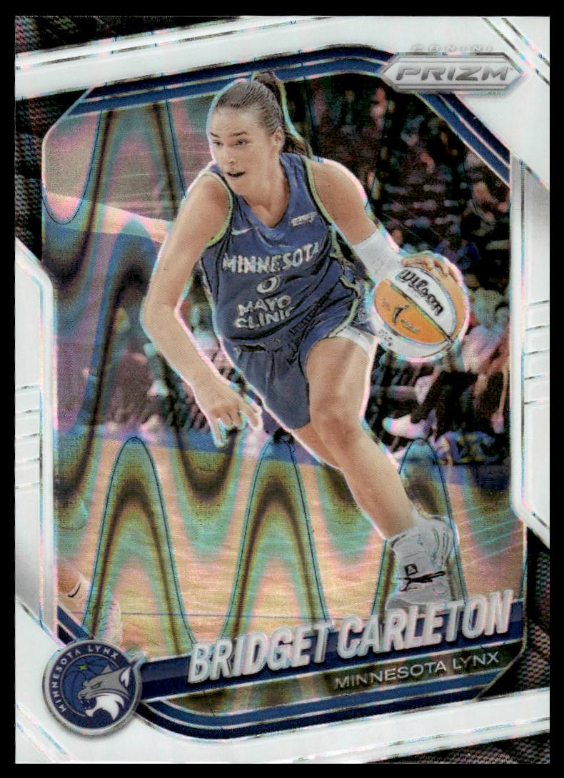 2025 Panini Prizm WNBA #88 Bridget Carleton White Seismic Prizms