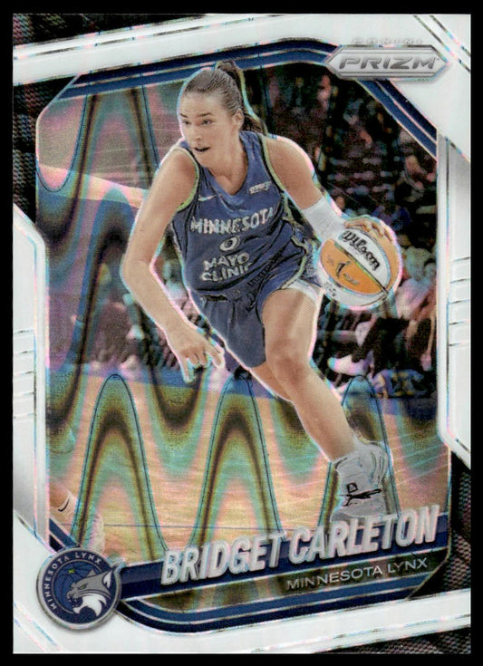 2025 Panini Prizm WNBA #88 Bridget Carleton White Seismic Prizms