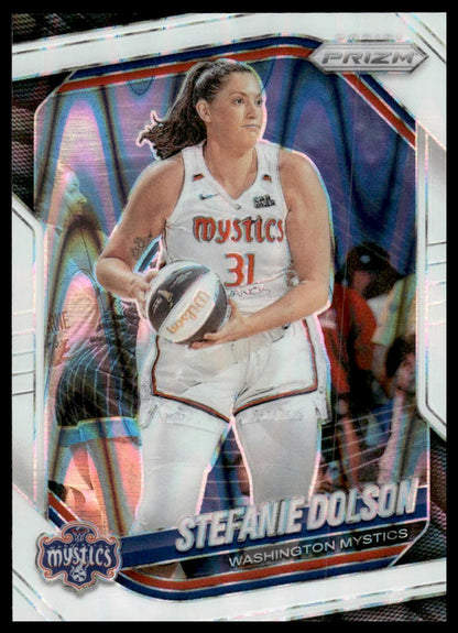 2025 Panini Prizm WNBA #112 Stefanie Dolson Silver Prizms