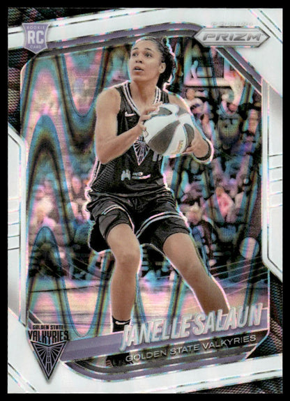 2025 Panini Prizm WNBA #20 Janelle Salaun White Seismic Prizms