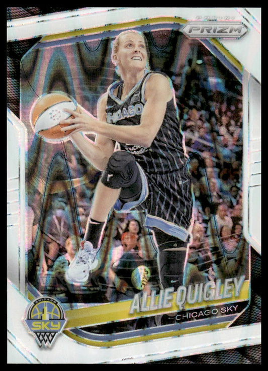 2025 Panini Prizm WNBA #80 Allie Quigley White Seismic Prizms