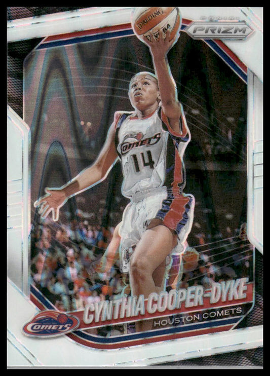 2025 Panini Prizm WNBA #71 Cynthia Cooper-Dyke Green Prizms