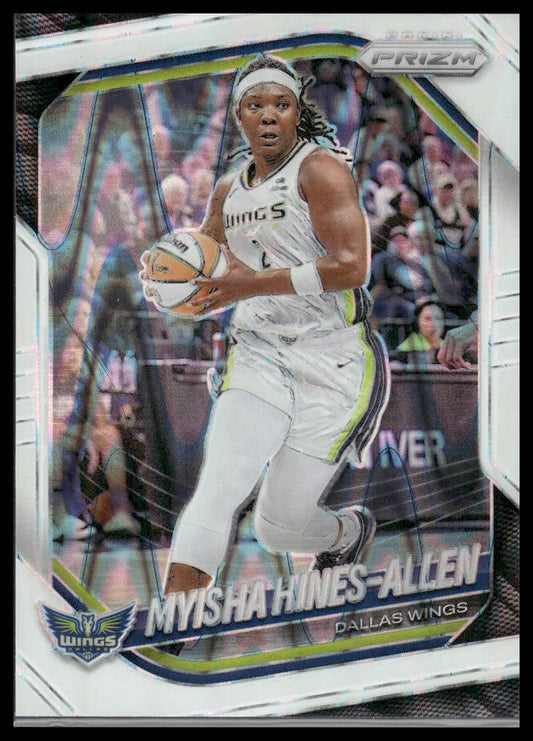 2025 Panini Prizm WNBA #96 Myisha Hines-Allen Green Prizms