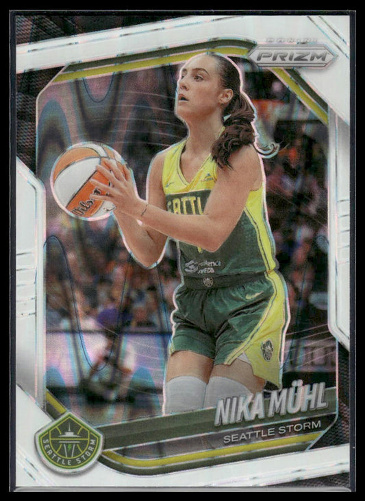 2025 Panini Prizm WNBA #127 Nika Muhl White Seismic Prizms