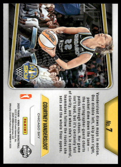 2025 Panini Prizm WNBA #7 Courtney Vandersloot Top Tier