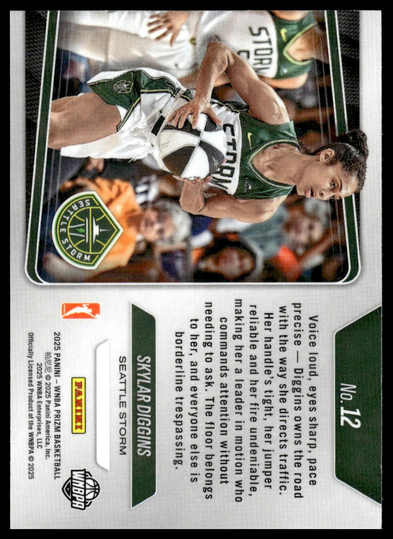 2025 Panini Prizm WNBA #12 Skylar Diggins Top Tier