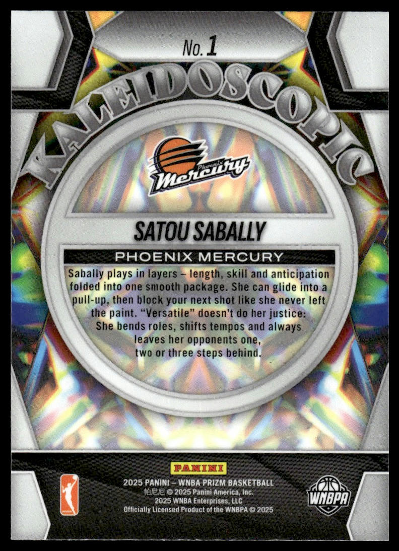 2025 Panini Prizm WNBA #1 Satou Sabally Kaleidoscopic