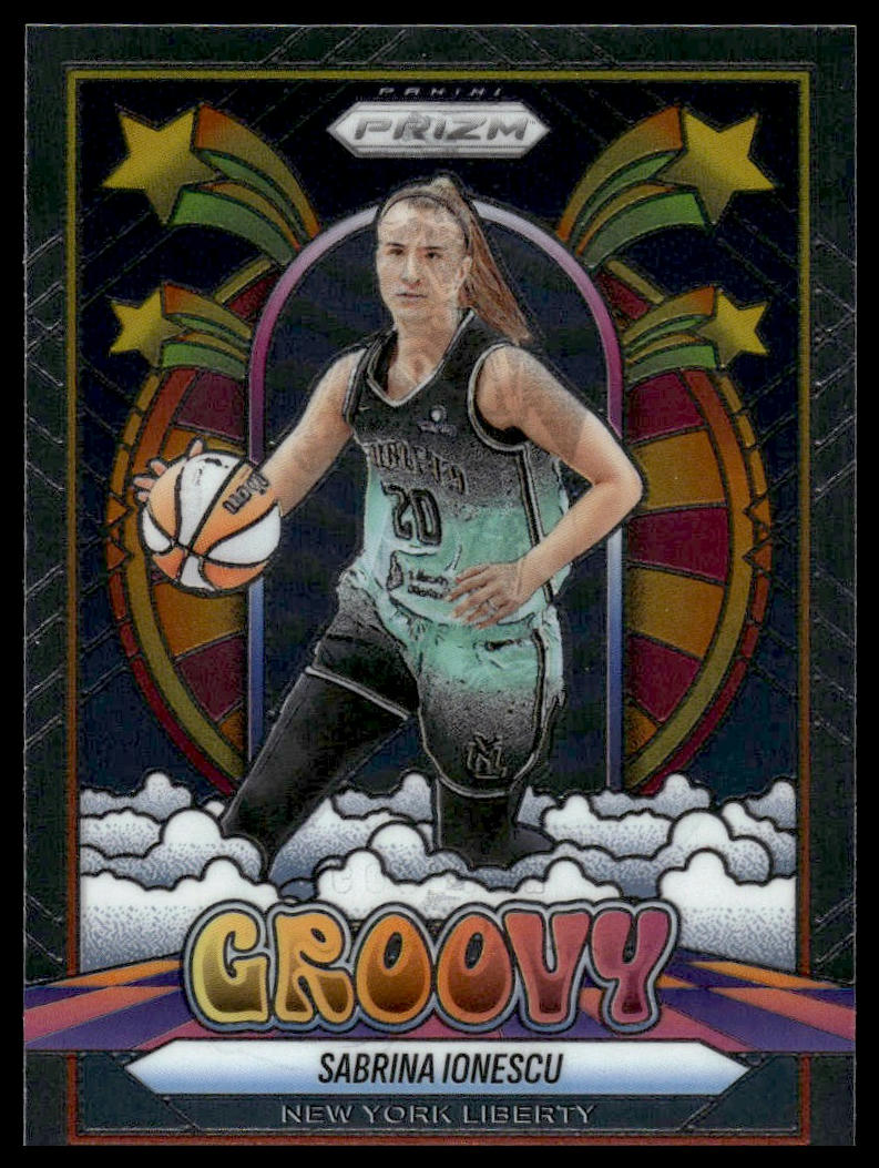 2025 Panini Prizm WNBA #9 Sabrina Ionescu Groovy