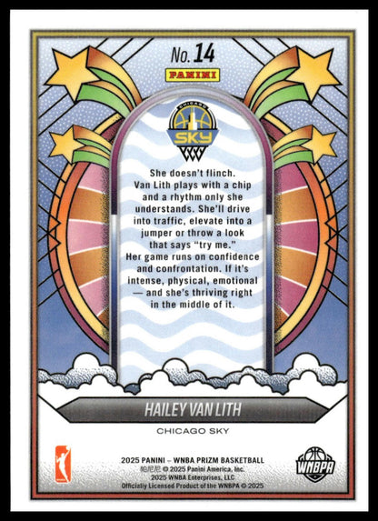 2025 Panini Prizm WNBA #14 Hailey Van Lith Groovy