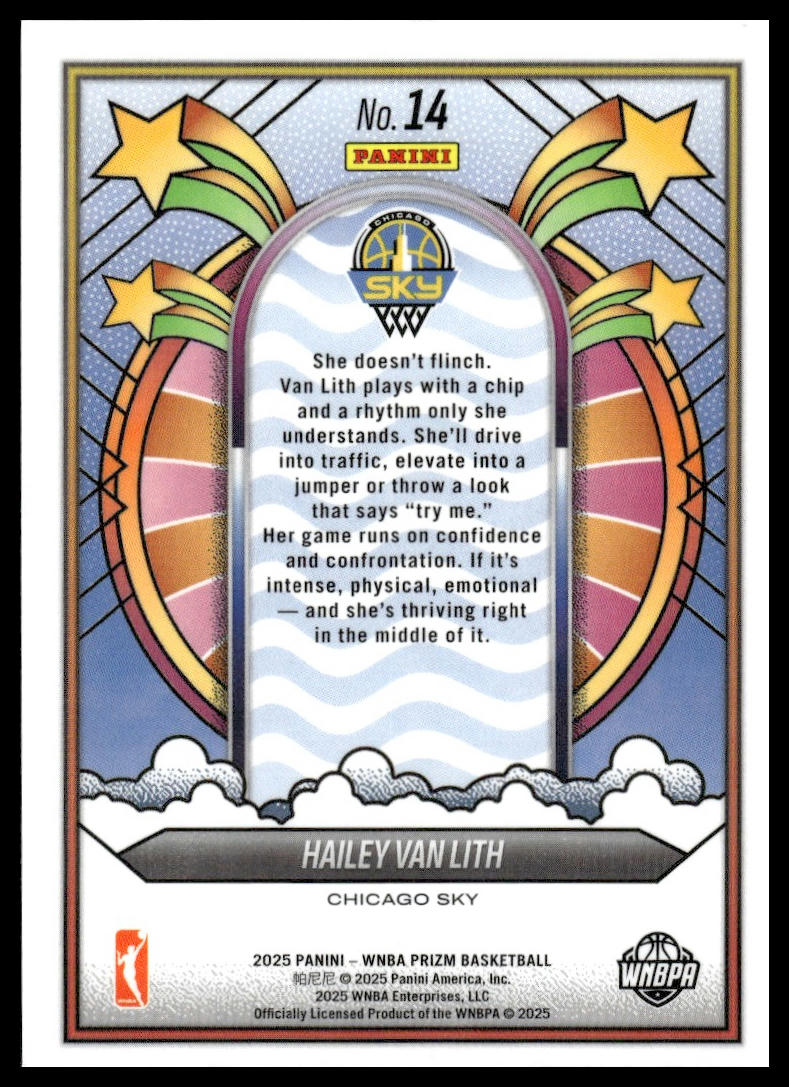 2025 Panini Prizm WNBA #14 Hailey Van Lith Groovy