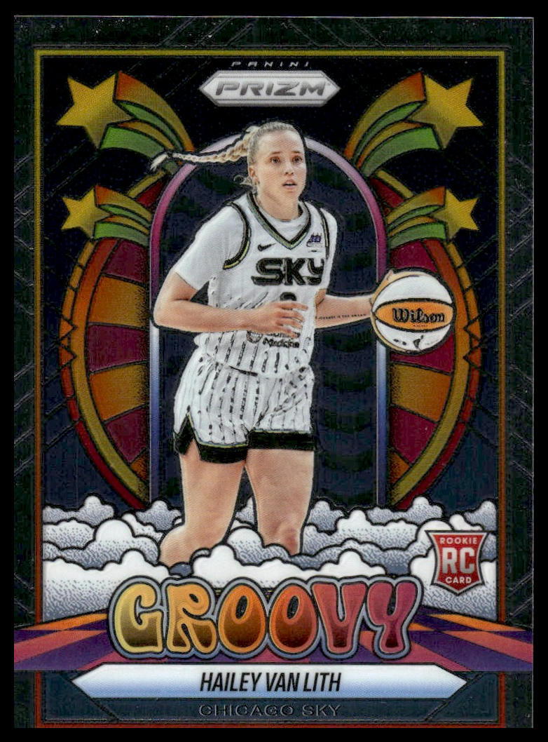 2025 Panini Prizm WNBA #14 Hailey Van Lith Groovy