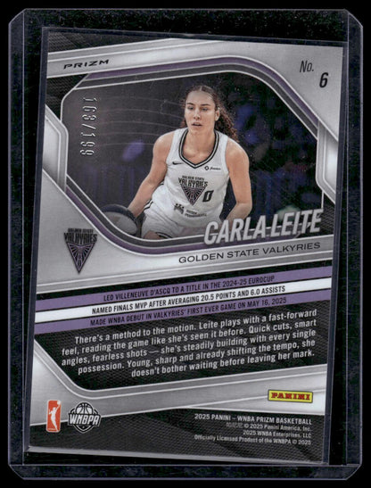 2025 Panini Prizm WNBA #6 Carla Leite Silver Prizms