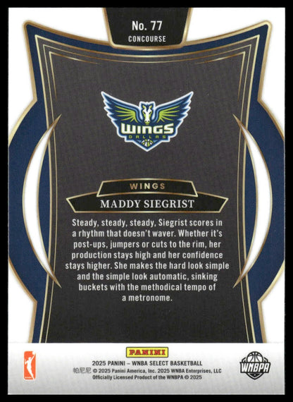 2025 Panini Select WNBA #77 Maddy Siegrist
