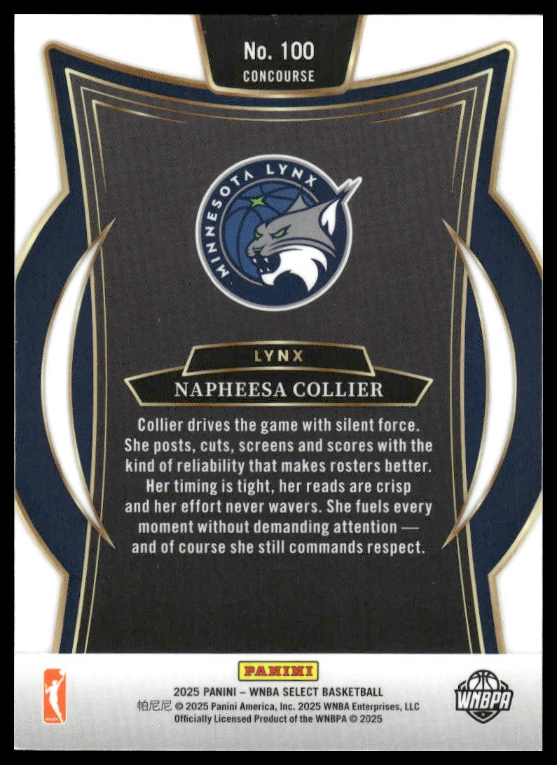 2025 Panini Select WNBA #100 Napheesa Collier