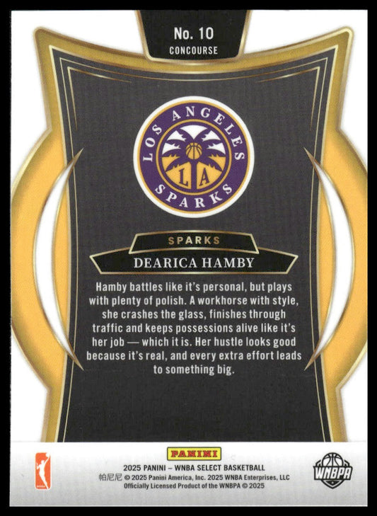 2025 Panini Select WNBA #10 Dearica Hamby