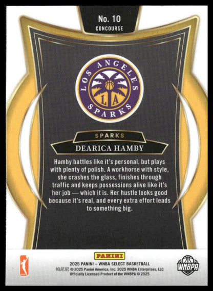 2025 Panini Select WNBA #10 Dearica Hamby