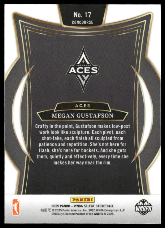 2025 Panini Select WNBA #17 Megan Gustafson