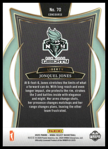 2025 Panini Select WNBA #70 Jonquel Jones