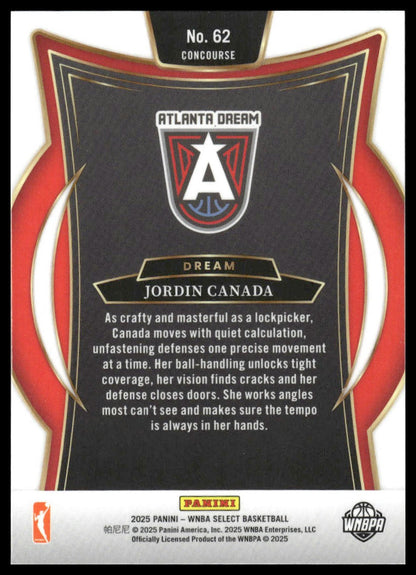2025 Panini Select WNBA #62 Jordin Canada