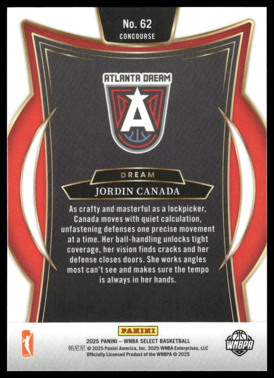 2025 Panini Select WNBA #62 Jordin Canada