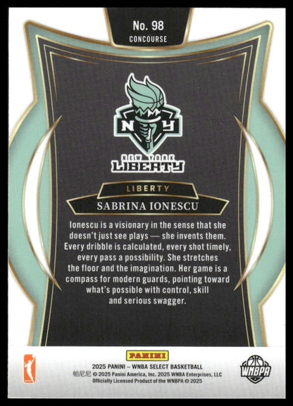 2025 Panini Select WNBA #98 Sabrina Ionescu
