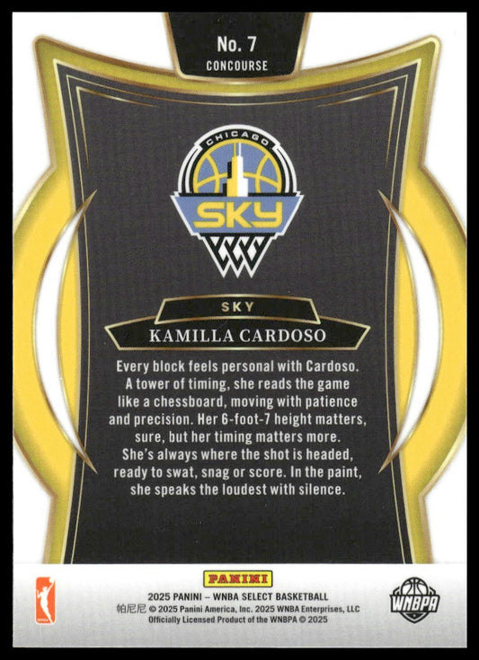 2025 Panini Select WNBA #7 Kamilla Cardoso