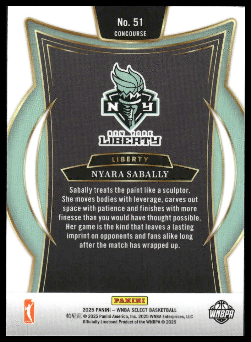 2025 Panini Select WNBA #51 Nyara Sabally