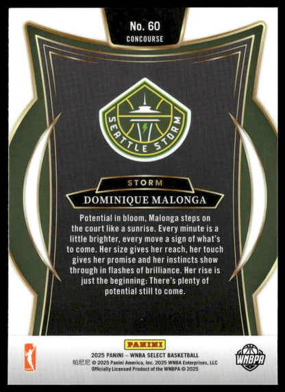 2025 Panini Select WNBA #60 Dominique Malonga