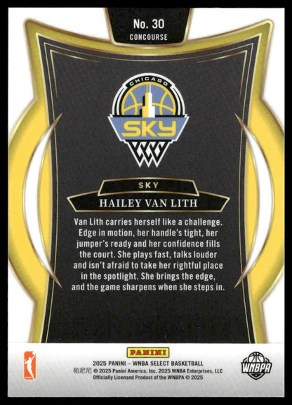2025 Panini Select WNBA #30 Hailey Van Lith