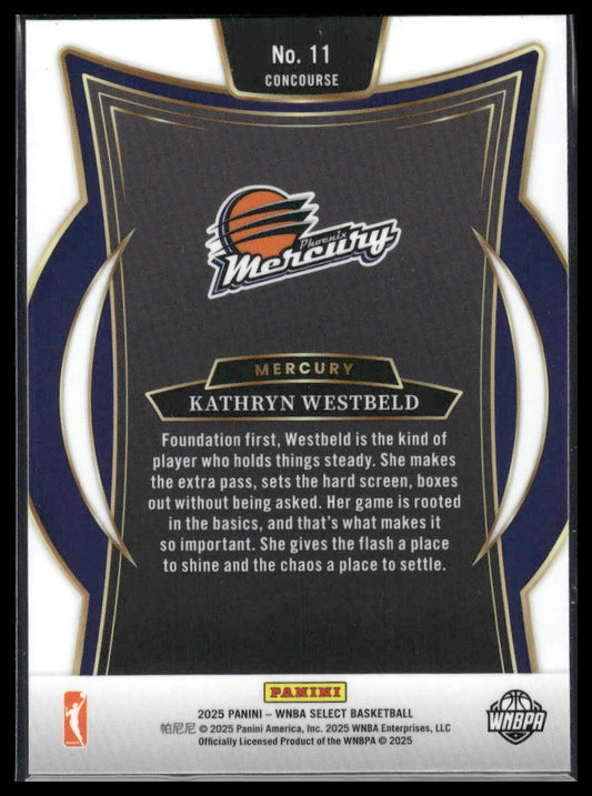 2025 Panini Select WNBA #11 Kathryn Westbeld