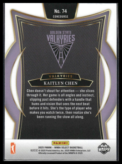 2025 Panini Select WNBA #74 Kaitlyn Chen