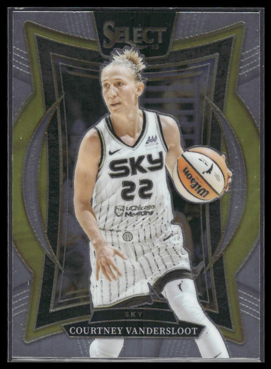 2025 Panini Select WNBA #36 Courtney Vandersloot Silver Prizms