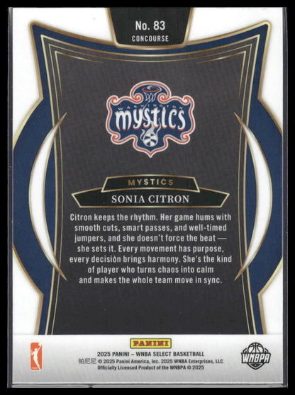 2025 Panini Select WNBA #83 Sonia Citron