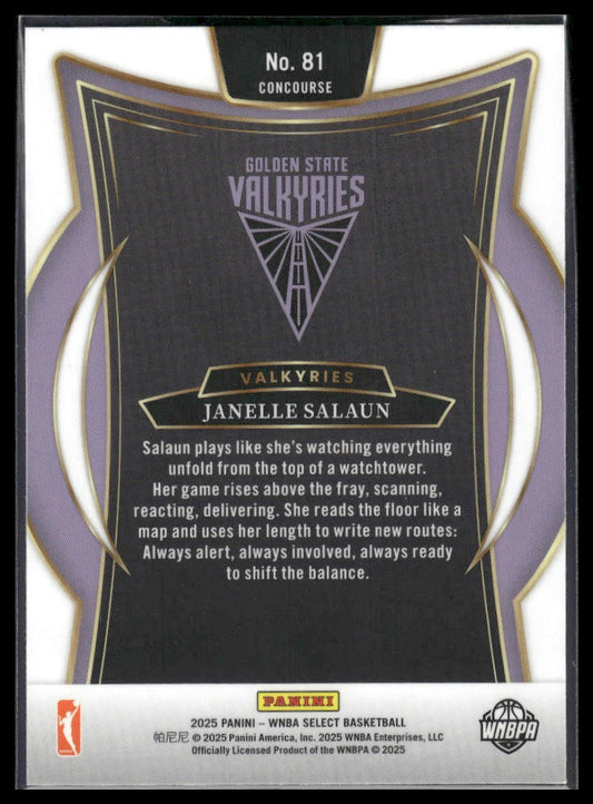2025 Panini Select WNBA #81 Janelle Salaun