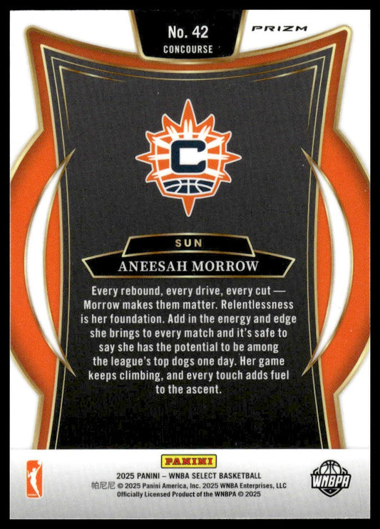 2025 Panini Select WNBA #42 Aneesah Morrow Pink Ice Prizms