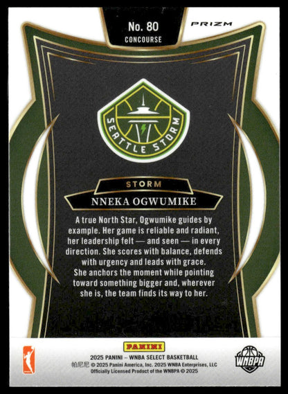 2025 Panini Select WNBA #80 Nneka Ogwumike Pink Ice Prizms