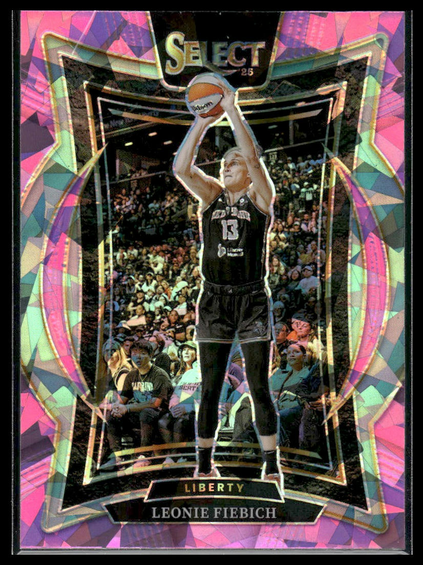 2025 Panini Select WNBA #79 Leonie Fiebich Pink Ice Prizms