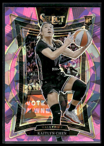 2025 Panini Select WNBA #74 Kaitlyn Chen Green Ice Prizms