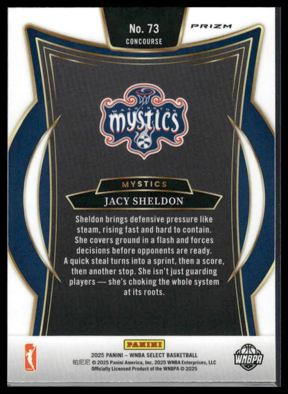 2025 Panini Select WNBA #73 Jacy Sheldon Pink Flash Prizms