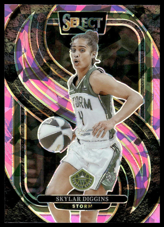 2025 Panini Select WNBA #188 Skylar Diggins Pink Ice Prizms