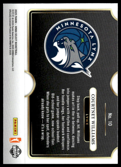 2025 Panini Select WNBA #10 Courtney Williams Snapshots