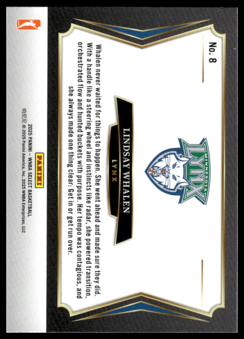 2025 Panini Select WNBA #8 Lindsay Whalen All-Stars