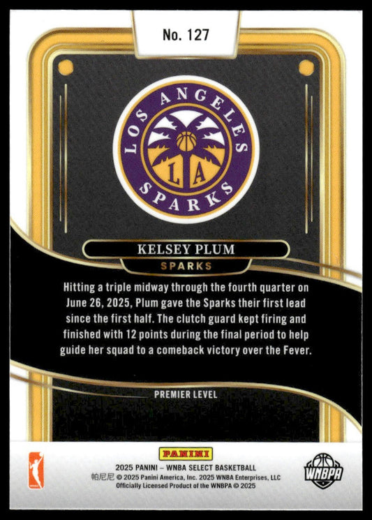 2025 Panini Select WNBA #127 Kelsey Plum