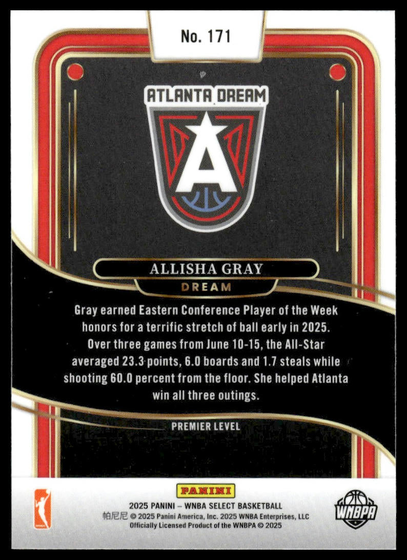 2025 Panini Select WNBA #171 Allisha Gray