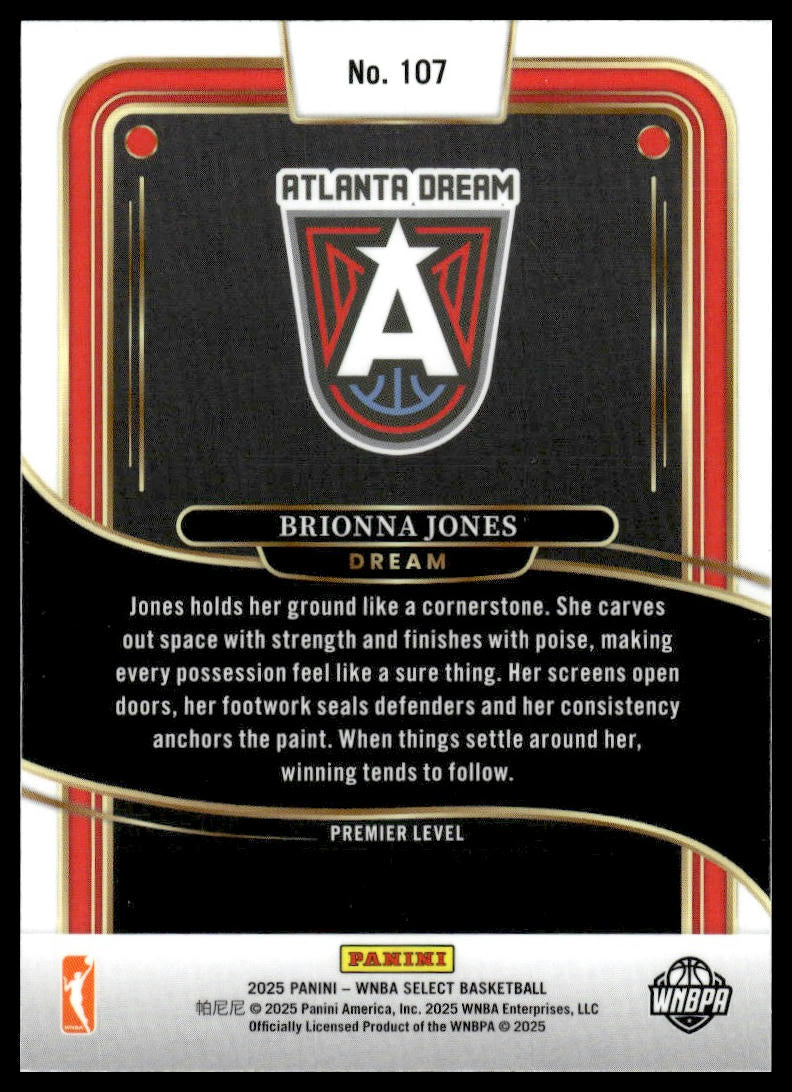 2025 Panini Select WNBA #107 Brionna Jones