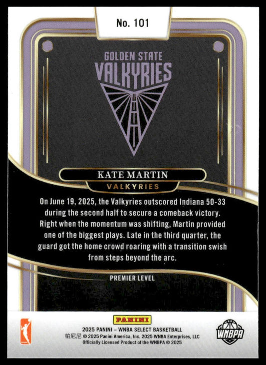 2025 Panini Select WNBA #101 Kate Martin