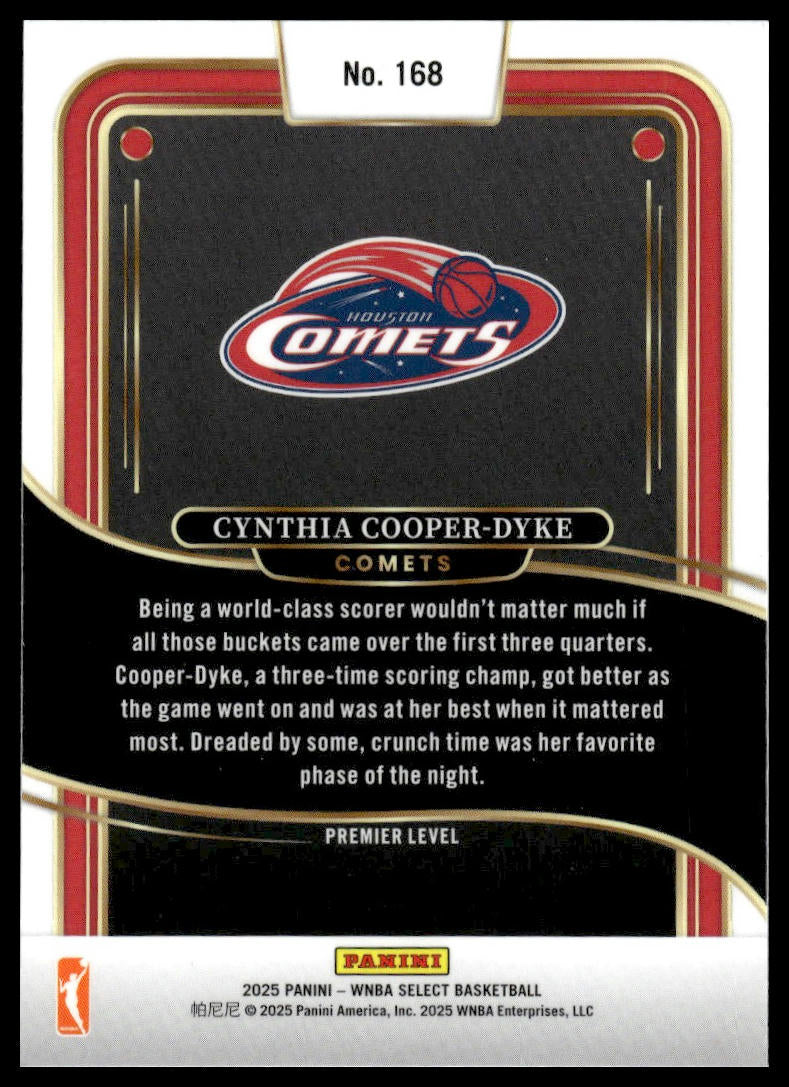 2025 Panini Select WNBA #168 Cynthia Cooper-Dyke