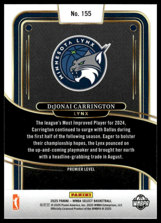 2025 Panini Select WNBA #155 DiJonai Carrington