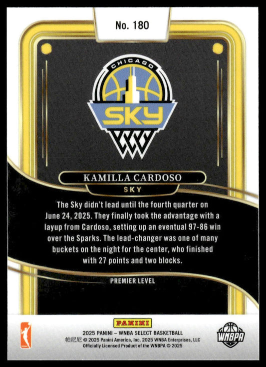 2025 Panini Select WNBA #180 Kamilla Cardoso