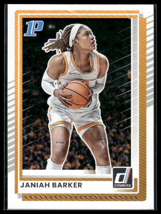 2025-26 Donruss #102 Janiah Barker Holo Green Laser
